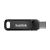 SanDisk 512GB Ultra Dual Drive Go USB 3.0 Type-C Pendrive Черен