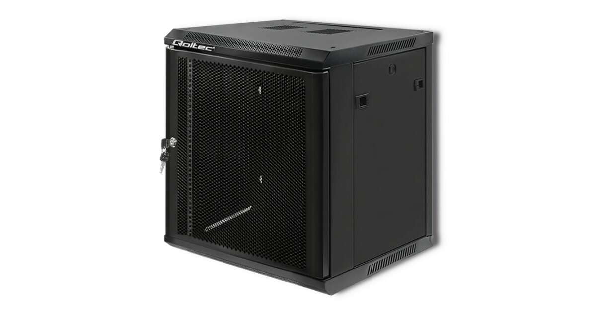 Dulap rack Qoltec 19, 12U, 600 x 635 x 600, usa perforata (54490 ...