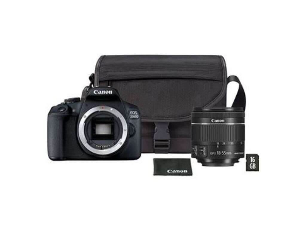 Canon eos 2000d digitális fényképezőgép + ef-s 18-55 is ii + sb13...