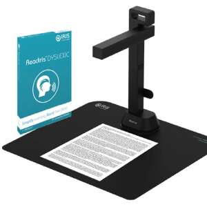 IRIScan Desk 6 Pro Dyslexie-Scanner mit ReadIris Dyslexic Software, schwarz, zum Scannen von Dokumenten und Büchern - Scanner
