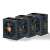 Three Zalman GigaMax III 850W 80+ Bronze Power Supplies, black, angled view