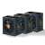 Three Zalman GigaMax III 850W 80+ Bronze Power Supplies, black, angled view