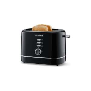 Severin AT 4321 Black Toaster with two slices of bread - Toaster