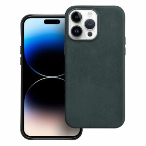 MagSafe iPhone 14 Pro Max dark green woven case on phone - Phone Case