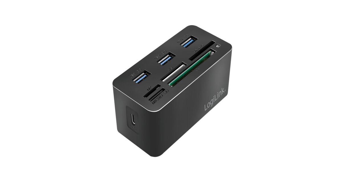 Logilink CR0046 USB Type-A 3.2 Gen 1 HUB + cititor de carduri (3 porturi) 93871424
