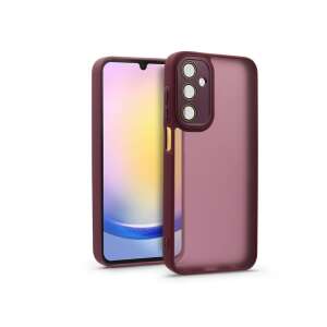 Haffner Variete Samsung Galaxy A25 5G phone case, burgundy color, clear back, camera protection - Phone Case