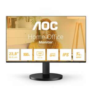AOC 23.8" 24B3HA2 monitor with key features highlighted - Monitor