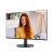 AOC 24B3HA2 23.8 inch FHD IPS Monitor displaying a video call, angled view