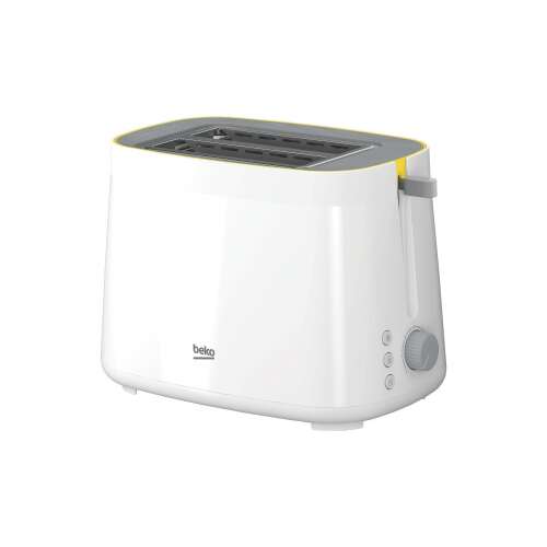 Beko TAM4220W toster biały z żółtymi akcentami
