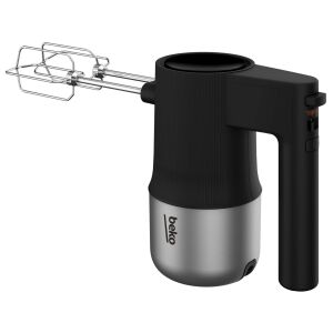 Mixer vertical Beko HMM81504BX, design negru și argintiu - Roboți de bucătărie, Mașini de făcut paste, Tocatoare de bucătărie, Mașini de tocat carne și Mixere de mână