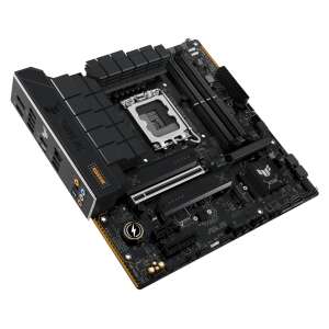 Placa de bază Asus TUF GAMING B760M-PLUS II, vedere din unghi - ASUS Plăci de bază