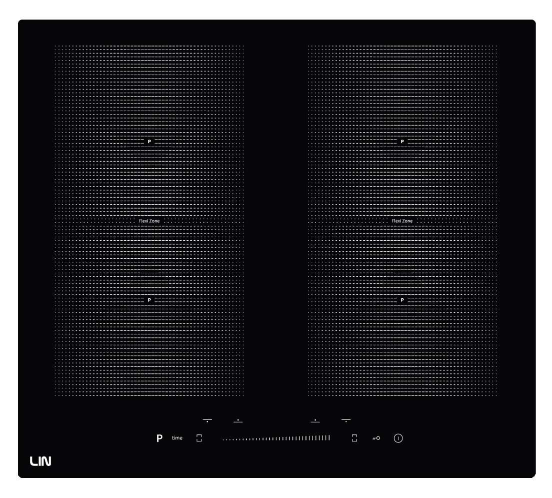 Lin li-b47222 indukciós főzőlap - fekete