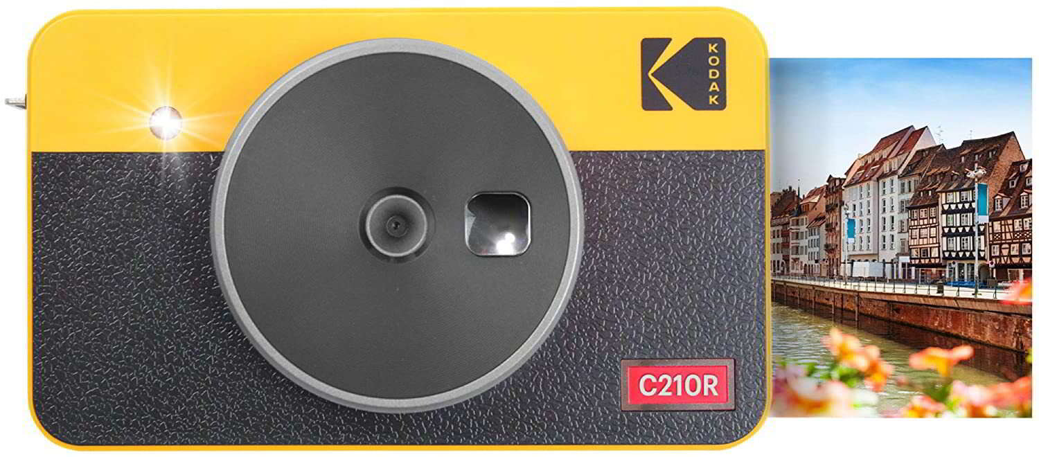 Kodak mini shot combo 2 retro digitális fényképezőgép - sárga