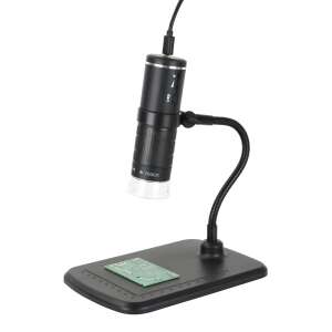 Reflecta 66146 DigiMicroscope WiFi 2.0 digitális mikroszkóp állvánnyal, 50x-től 1000x-ig nagyítás, 8 LED lámpa, USB töltés - Reflecta