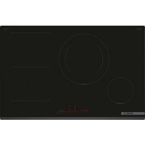 Płyta indukcyjna Bosch PVS831HB1E, czarna, widok z góry - Płyta grzewcza