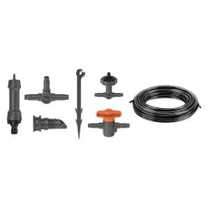 Gardena Micro-Drip-System components for balcony plants, including hose, connectors, and drippers - Gardena