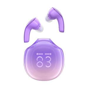Acefast T9 wireless earbuds with charging case in purple - ACEFAST
