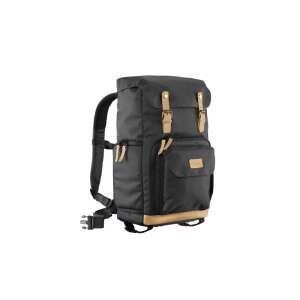 Mantona Luis Retro fotós hátizsák, fekete, DSLR, MILC, objektívek, kiegészítők - Fényképezőgép táska & tok