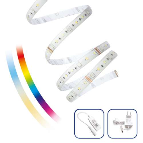 Bandă LED Spectrum Smart, 5 metri, RGBW, controlată Wi-Fi, schimbare de culoare, reglabilă luminozitate