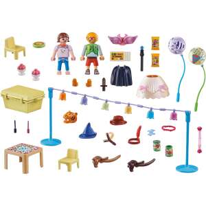 Playmobil City Life: 71451 - Set de joacă cu petrecere costumată cu figurine, accesorii și mobilier - Jocuri creative și de construcție