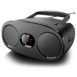 New One RD306 Tragbarer CD-Player mit Radio, Schwarz - Radios