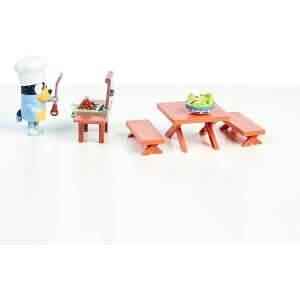 Igraći set Bluey Bandit BBQ s figuricom, stolom, klupama, roštiljem i hranom - Nonbrand