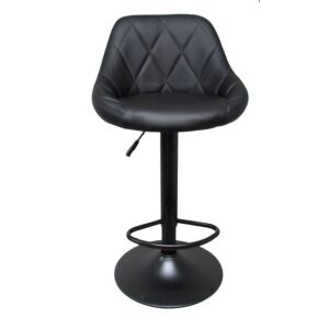 R-sport Fekete Eco-bőr Bárszék Állítható Magassággal - R-Sport