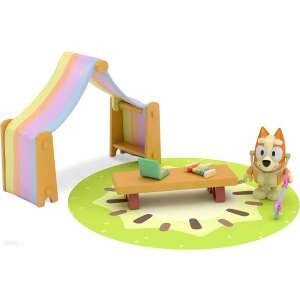 Zestaw do zabawy Bluey Bingo's Playroom z figurką, namiotem do zabawy, stołem, dywanem, ksylofonem, pazurem, stetoskopem - Moose Toys