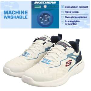 Skechers Bounder 2.0 - Andal 232674-WNV férfi fűzős sneaker félcipő fehér kék mix 06993 93885082 Férfi utcai cipők