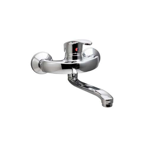 ALFA fali mosogató csaptelep, króm kivitel