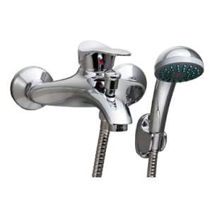 OMEGA kád csaptelep zuhanyszettel, króm kivitel - Nonbrand Csaptelep