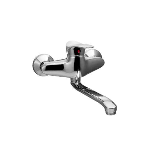 OMEGA fali mosogató csaptelep, króm kivitel