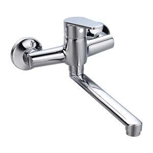 ZÉTA fali mosogató csaptelep, króm kivitel - Nonbrand Csaptelep