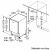 Bosch SPV4HMX10E mosogatógép beépítési méretrajza
