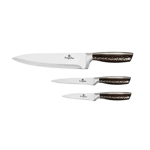 Set de cuțite Berlinger Haus 3 piese, include cuțit de bucătar, cuțit utilitar și cuțit de decojit