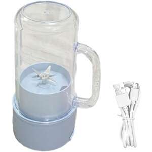 Portable Mini Smoothie Maker with USB Charging Cable, Blue - Nonbrand Blender