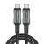 Cablu Acefast C1-09 USB-C la USB-C, 48W, 1m, negru-gri