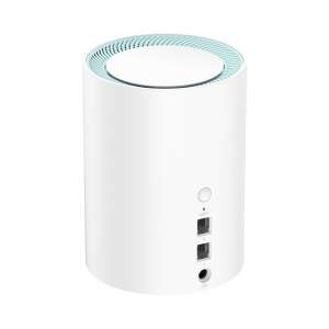 Cudy AC1200 Mesh WiFi router hátsó nézet portjaival és antennáival - Cudy