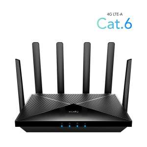 Cudy LT700 двубандов AC1200 Wi-Fi рутер с 4G LTE Cat.6, черен - Wi-Fi рутер, адаптер