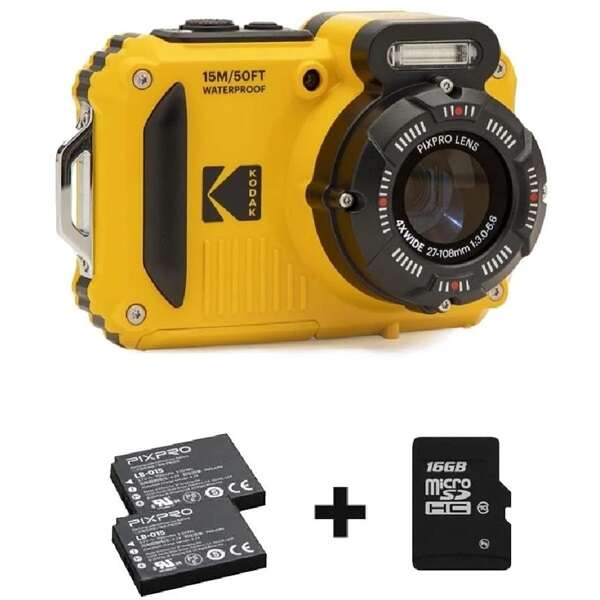 Kodak pixpro wpz2 vízálló/porálló/ütésálló digitális sárga  fényk...