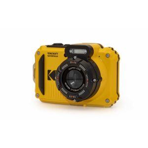Kodak Pixpro WPZ2 sárga vízálló digitális fényképezőgép fehér háttérrel - Kodak