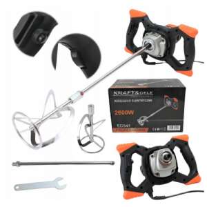 Kraft&Dele KD541 2600W electric mortar mixer with paddle, shaft, and wrench - Mortar Mixer
