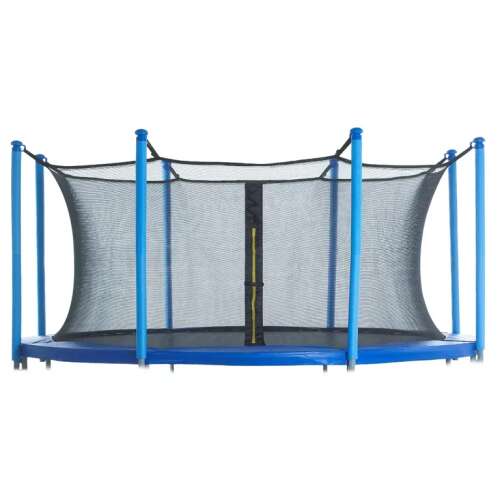 Siatka bezpieczeństwa do trampoliny, 12ft, 8 słupków, niebieska, ModernHome