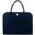 Kruzzel blue felt bag with a white button