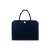 Kruzzel blue felt bag with a white button