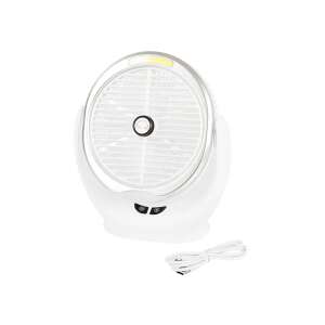 Desk Fan with Wireless Charging and LED Lighting 93919456