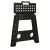 Non-slip folding stool 39cm black 142284862