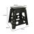 Non-slip folding stool 39cm black 142284862