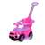 Różowy 3w1 wózek dla niemowląt, pchacz i samochód do jazdy z efektami dźwiękowymi, widok z przodu