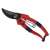 Red garden shears for pruning bushes and plants
